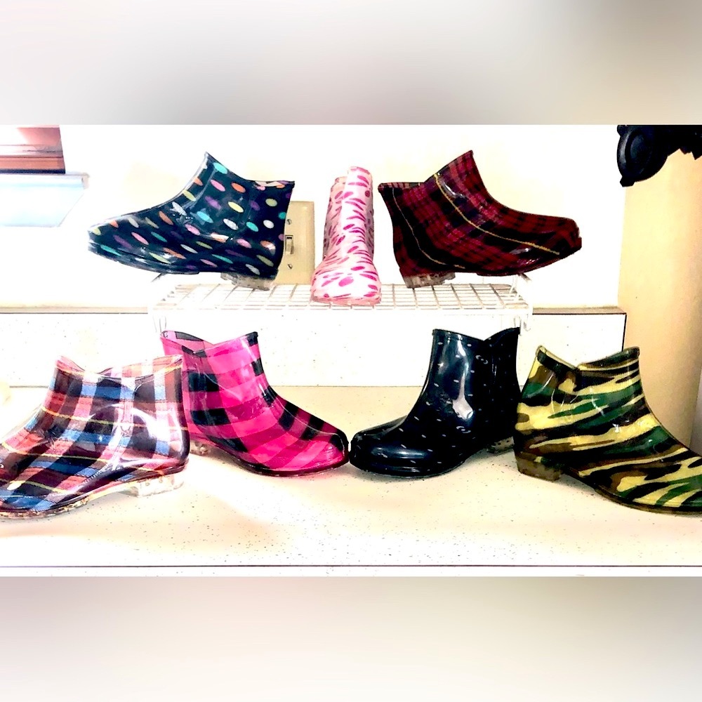 Camouflage Ankle Jelly Rain Boots